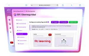 ADI NEX interface for configuring a personalized landing page with content and branding options