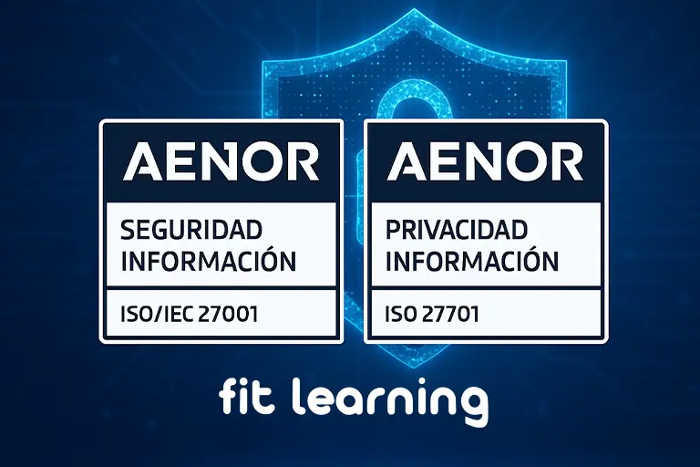 Certificación ISO 27001 obtenida por Fit Learning como garantía de seguridad en la gestión de la información