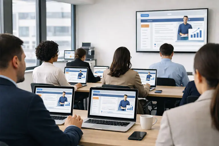 Formación online en empresa a través de una plataforma LMS