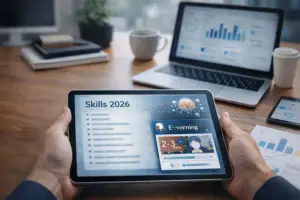 Main image about 10 key skills for 2026 and AI-powered corporate training with adaptive learning and microlearning.