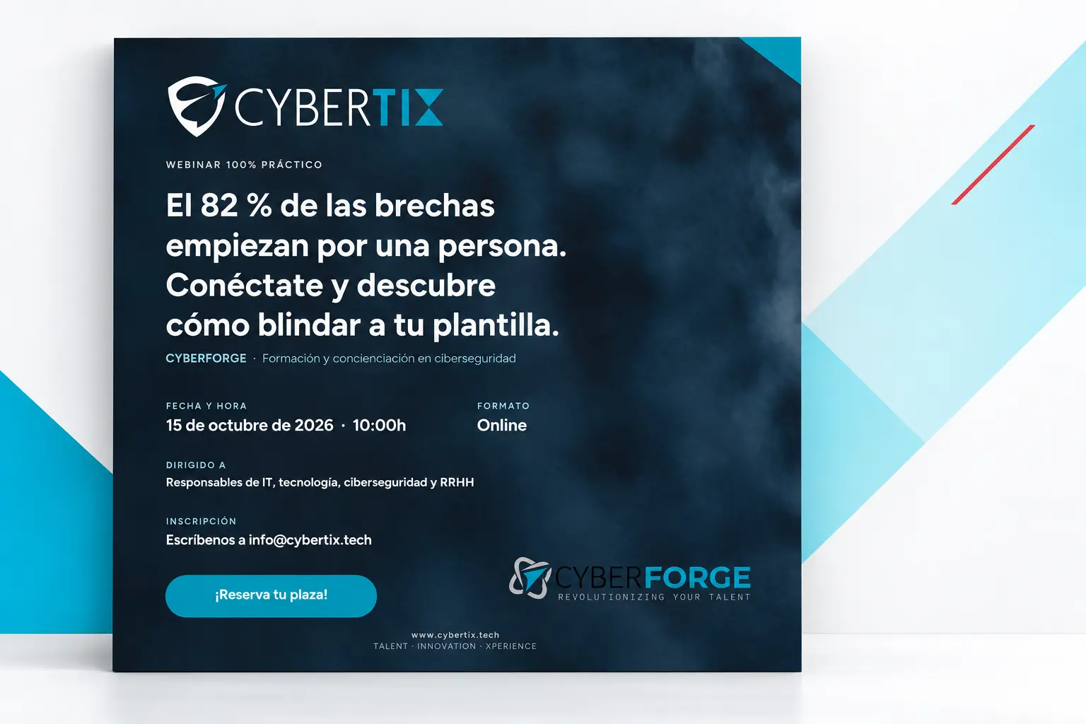 Webinar de Cyberforge sobre formación y concienciación en ciberseguridad organizado por Cybertix